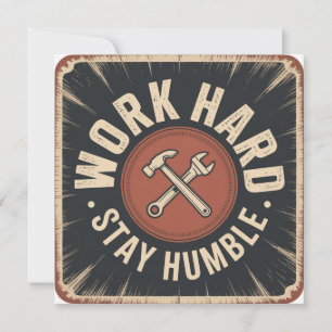 Work Hard, Stay Humble Holiday Card
