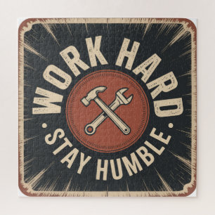 Work Hard, Stay Humble Jigsaw Puzzle