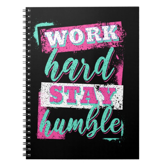 Work hard stay humble notebook (Front)