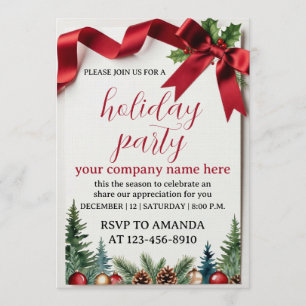 Work Holiday Party Invitation
