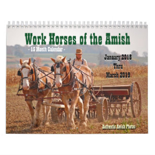 Work Horses of the Amish2 Calendar