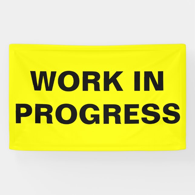 Work in Progress Banner (Horizontal)