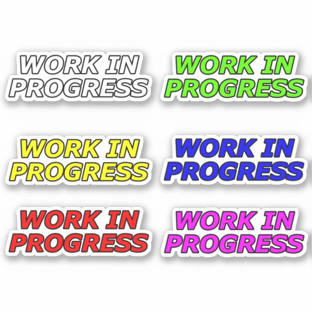 Work In Progress Motivational (Front)