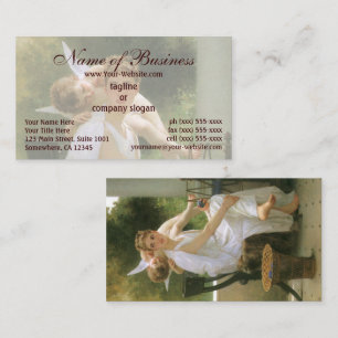 Work Interrupted by William Adolphe Bouguereau Business Card