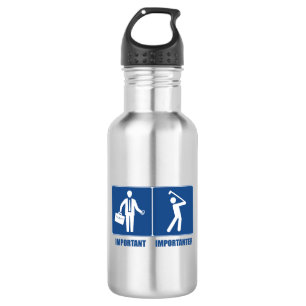 Work Is Important, Golf Is Importanter 532 Ml Water Bottle