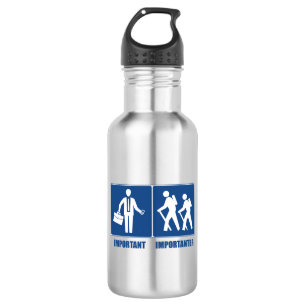 Work Is Important Hiking Is Importanter 532 Ml Water Bottle