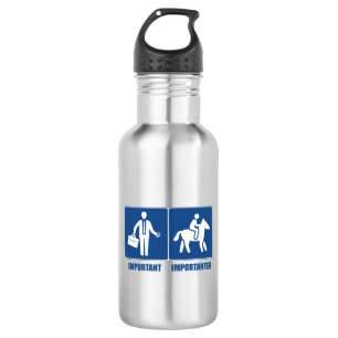 Work Is Important, Horses Are Importanter 532 Ml Water Bottle