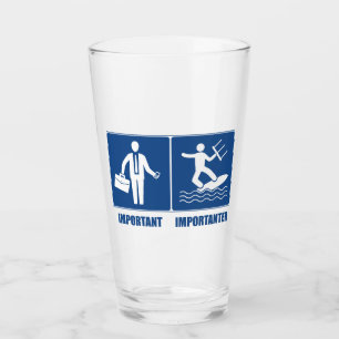 Work Is Important, Kitesurfing Is Importanter Glass