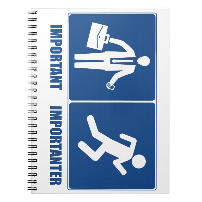 Work Is Important, Running Is Importanter Notebook (Front)