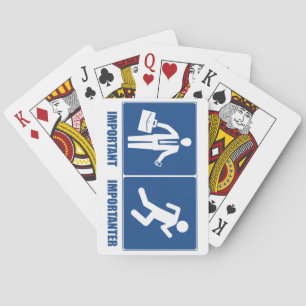 Work Is Important, Running Is Importanter Playing Cards