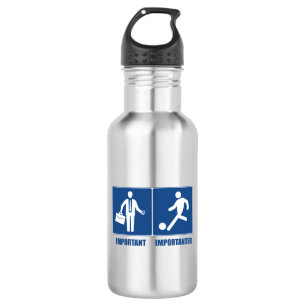 Work Is Important, Soccer Is Importanter 532 Ml Water Bottle