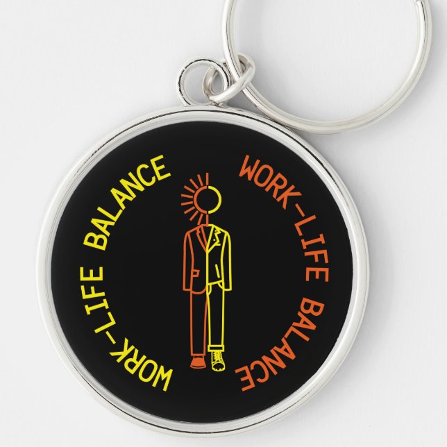 Work-life balance key ring (Front)