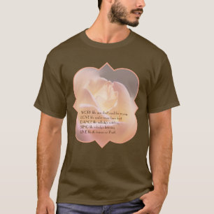 Work Love Dance Soft Rose Inspirational Quote T-Shirt
