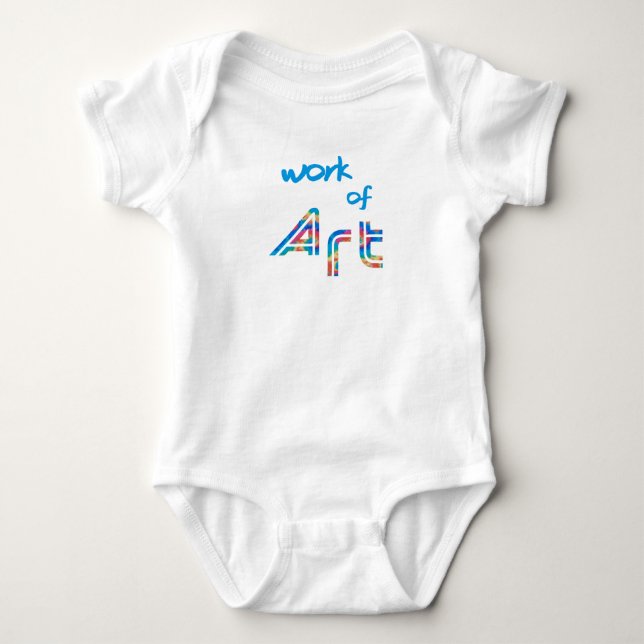Work Of Art Baby Bodysuit (Front)