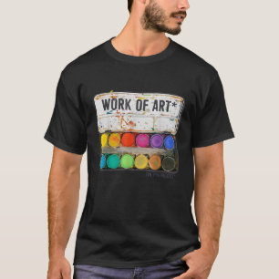 Work of Art in Progress Paint Palette Tee