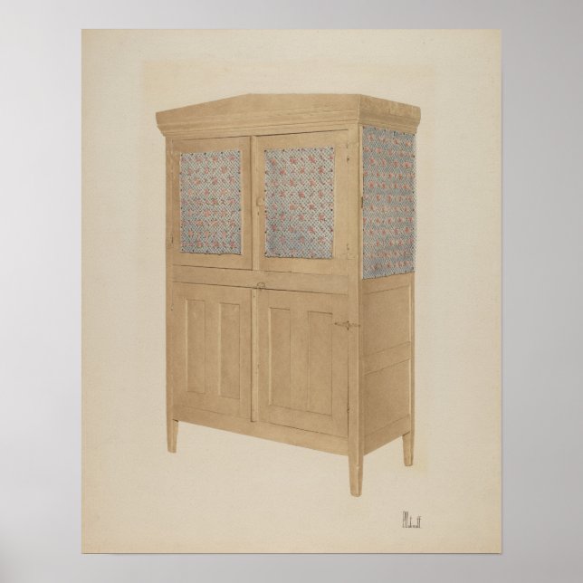 WORK OF ART Peter C. Ustinoff Kitchen Safe c. 1940 Poster (Front)