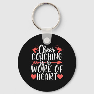 Work Of Heart Cheer Coach Coaching Cheerleading Tr Key Ring