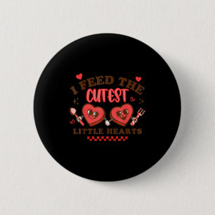 Work Of Heart School Lunch Lady Cafeteria Worker V 6 Cm Round Badge