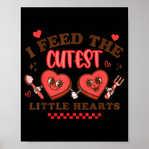 Work Of Heart School Lunch Lady Cafeteria Worker V Poster