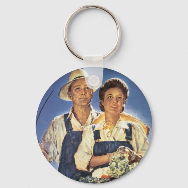Work on a Farm...This Summer Key Ring (Front)