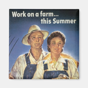 Work on a Farm...This Summer Magnet