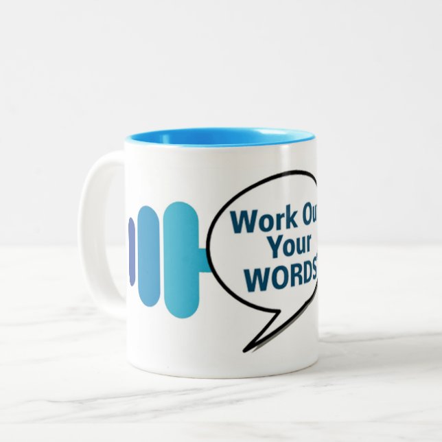 Work Out Your Words Mug (Front Left)
