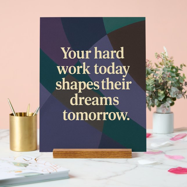 Work quotes AI art  Acrylic Sign (Wedding)