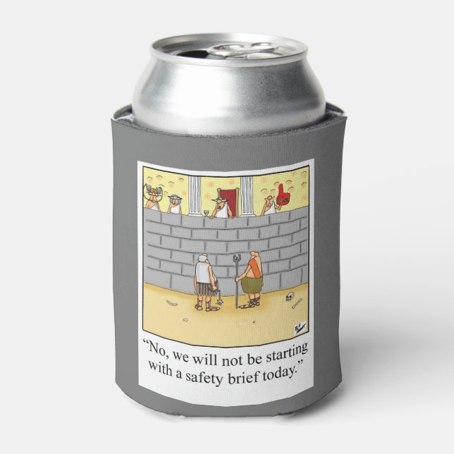 Work Saftey Workplace Humour Hilarious Can Cooler (Can Front)