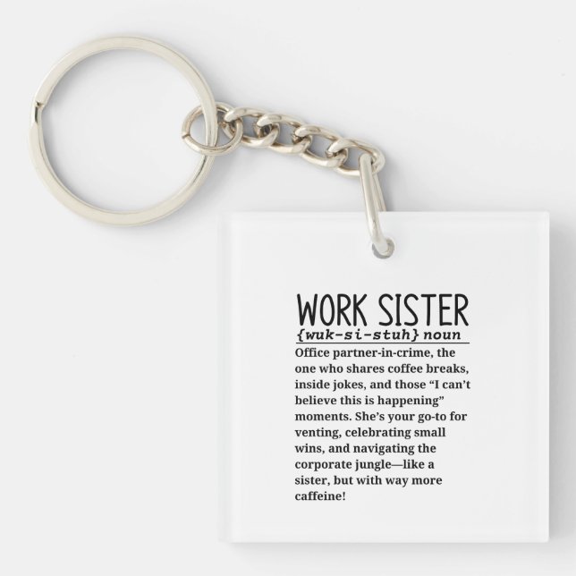 Work sister key ring (Front)
