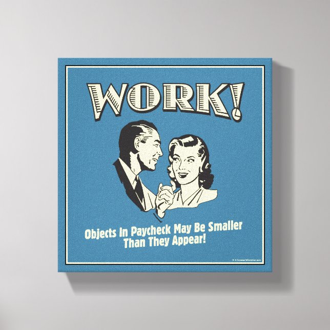 Work: Smaller Than They Appear Canvas Print (Front)