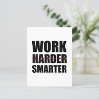 Work Smarter Not Harder Motivational