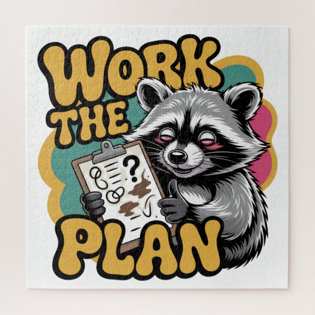 Work The Plan Jigsaw Puzzle (Vertical)