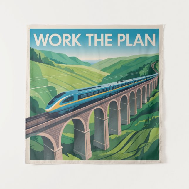 Work The Plan Tapestry (Front)