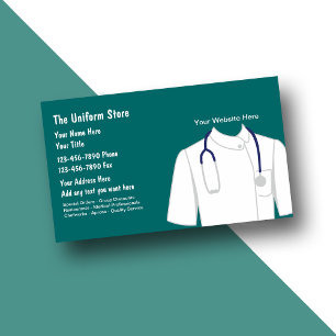 Work Uniform Supplies Business Cards
