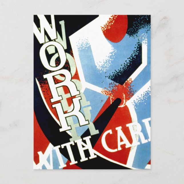 Work With Care Postcard (Front)