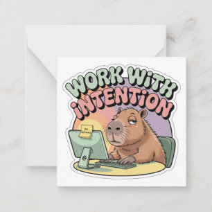 Work With Intention Card