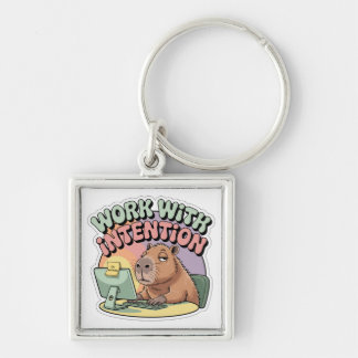 Work With Intention Key Ring