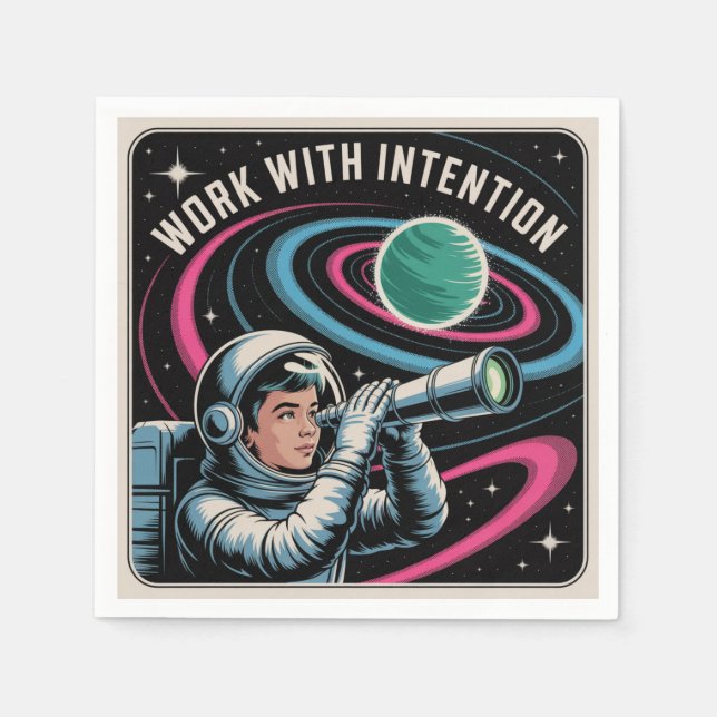 Work With Intention Napkin (Front)