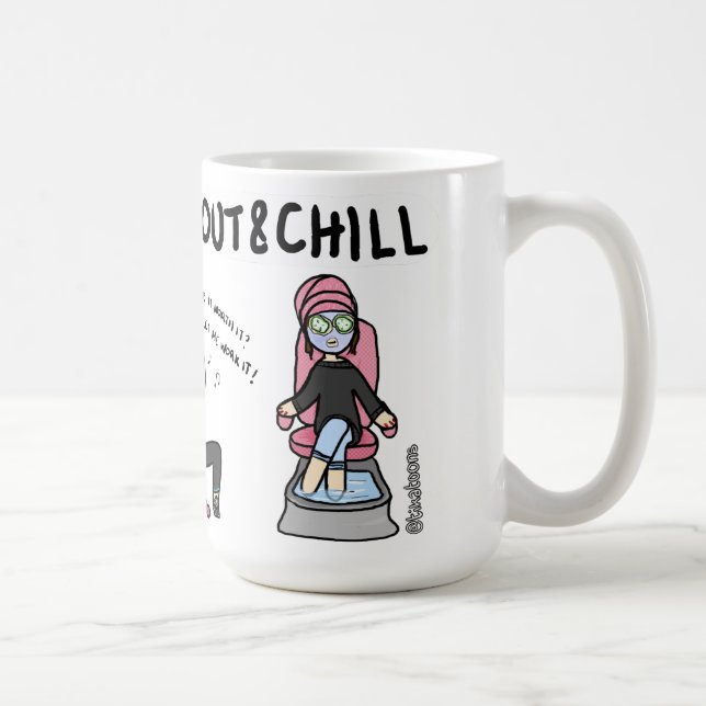 Work, Work Out and Chill Coffee Mug (Right)