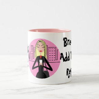 Work Zen: Breathe, Add Vodka, Repeat Two-Tone Coffee Mug