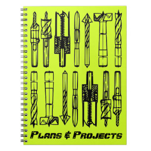 Workbook Project Log: Plans & Projects Spiral Notebook