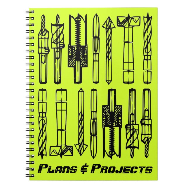 Workbook Project Log: Plans & Projects Spiral Notebook (Front)