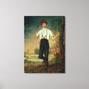 Worker, 1848 canvas print