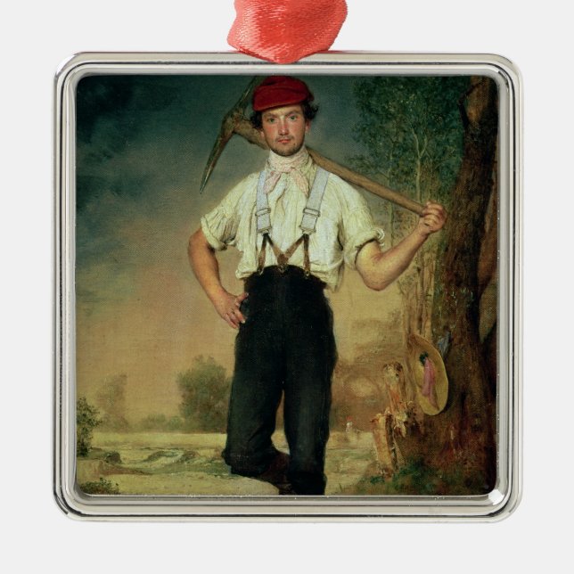 Worker, 1848 metal tree decoration (Front)