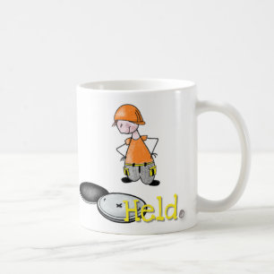 Worker Bauarbeiter Mug Tasse Straßenbau Comic