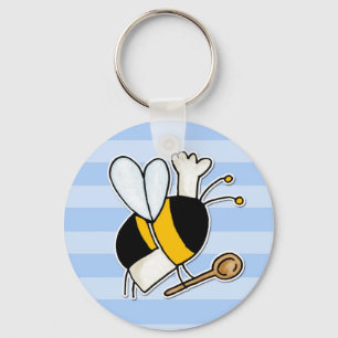 worker bee - chef key ring