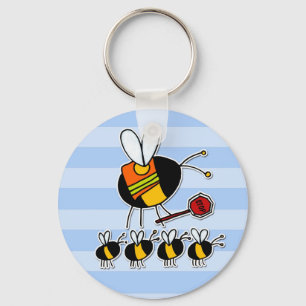 worker bee - crossing guard key ring