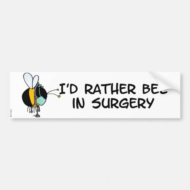 worker bee - doctor bumper sticker (Front)