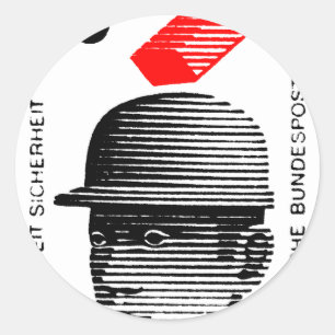 Worker Safety in Germany Classic Round Sticker