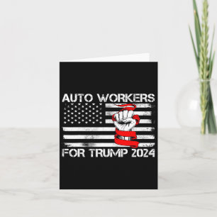 Workers For Trump 2024 Men Women Card